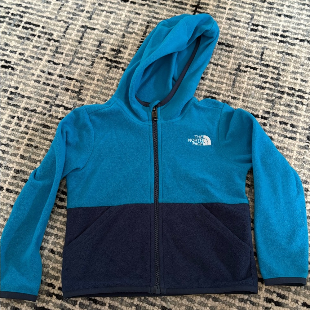 The North Face Kids' Teal and Navy Hoodie